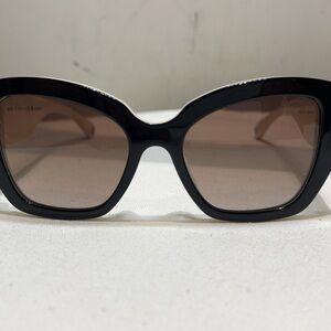 CHANEL Two-Tone Black and Cream Sunglasses